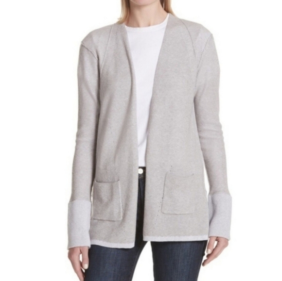 ATM Anthony Thomas Melillo Cotton & Cashmere Waffle Knit Cardigan size Small - Picture 1 of 9